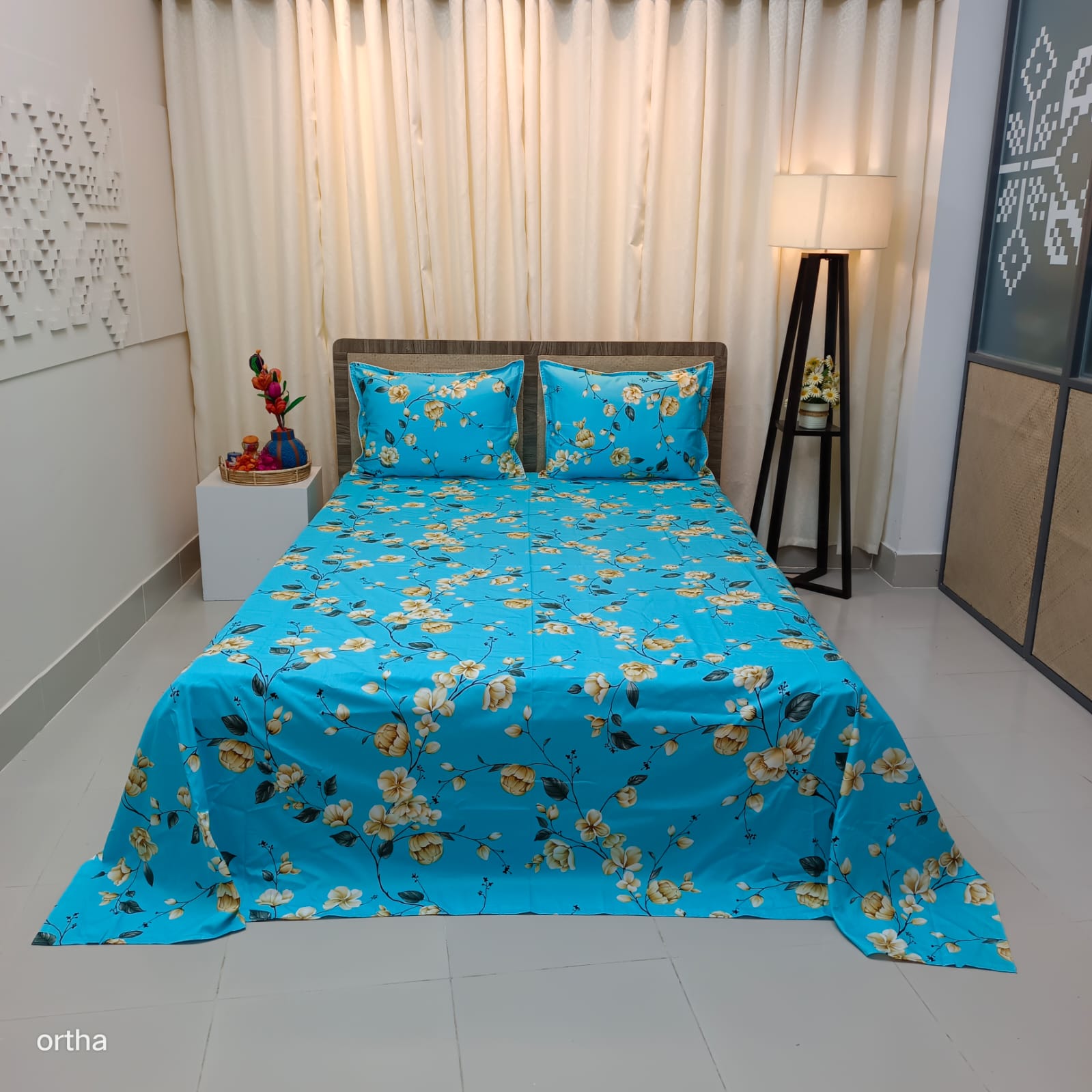 OLS Premium Satin Twill Cotton Bedsheet - New
