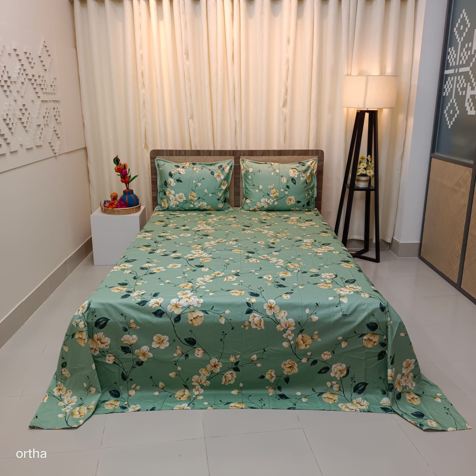OLS Premium Satin Twill Cotton Bedsheet - New