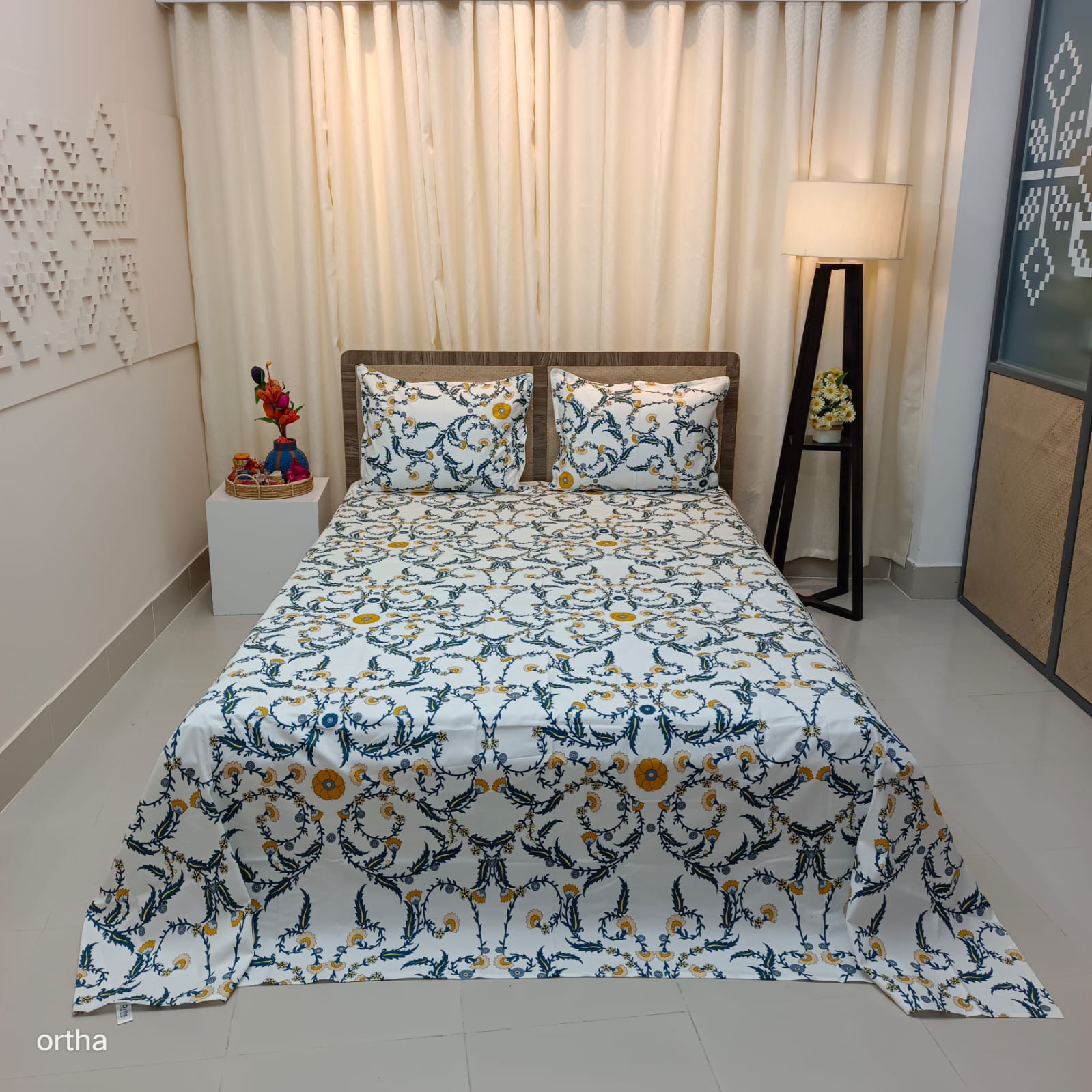 OLS Super King Size Luxury Twill Cotton Bedsheet
