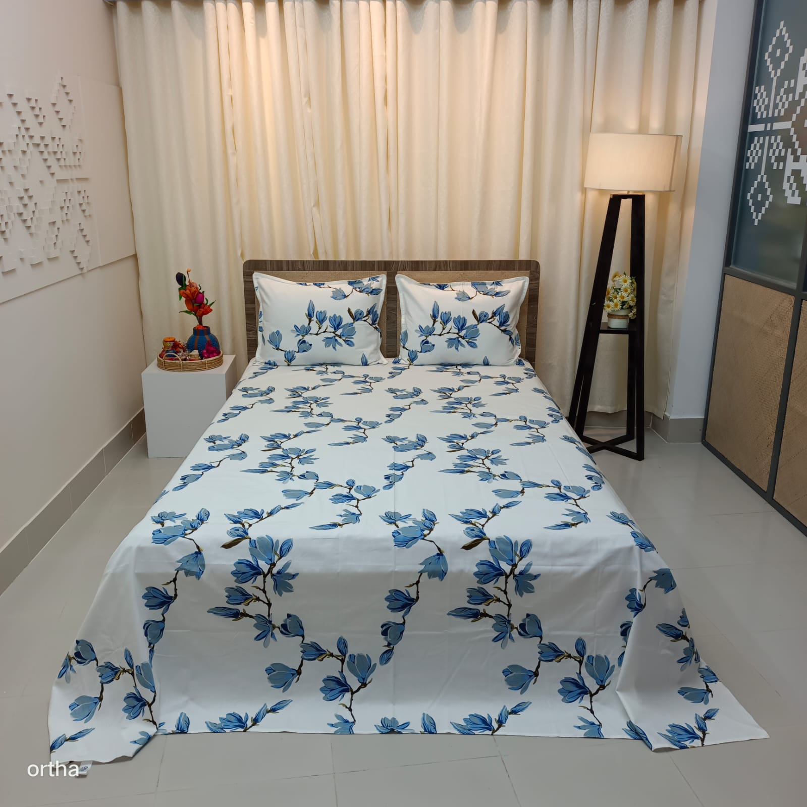 OLS Super King Size Luxury Twill Cotton Bedsheet
