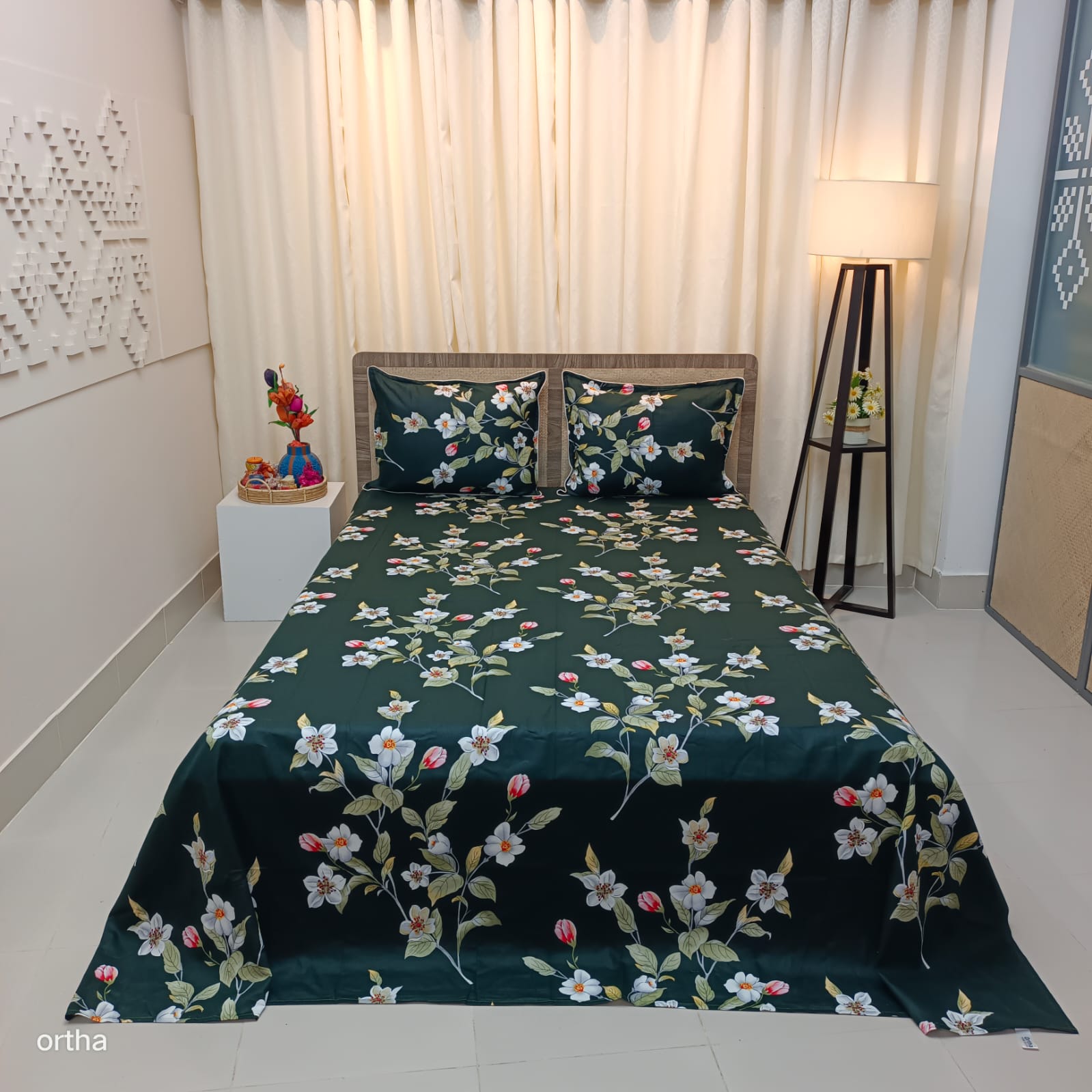 OLS Super King Size Luxury Twill Cotton Bedsheet