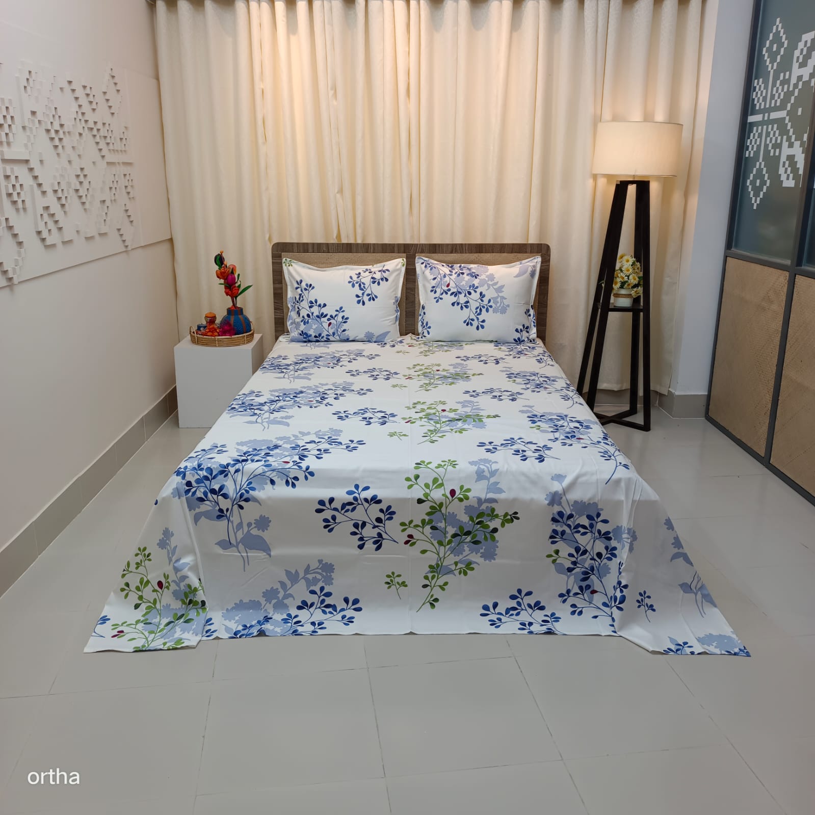 OLS Super King Size Luxury Twill Cotton Bedsheet