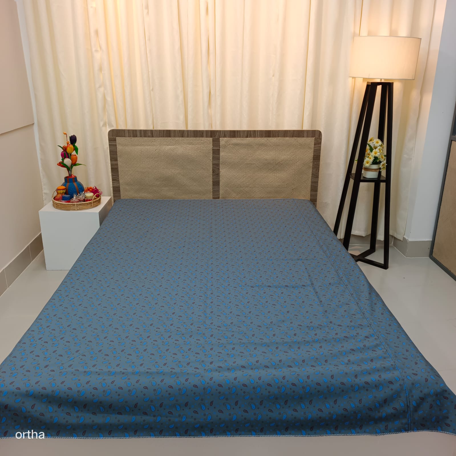 Ortha King Size Waterproof Bedsheet - Without Head Pillow Cover