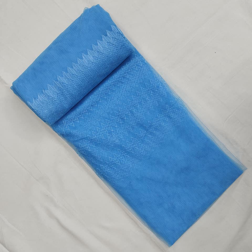 Ortha Crush Net (6/7 Feet) – King Size - Stylish - Sky Blue