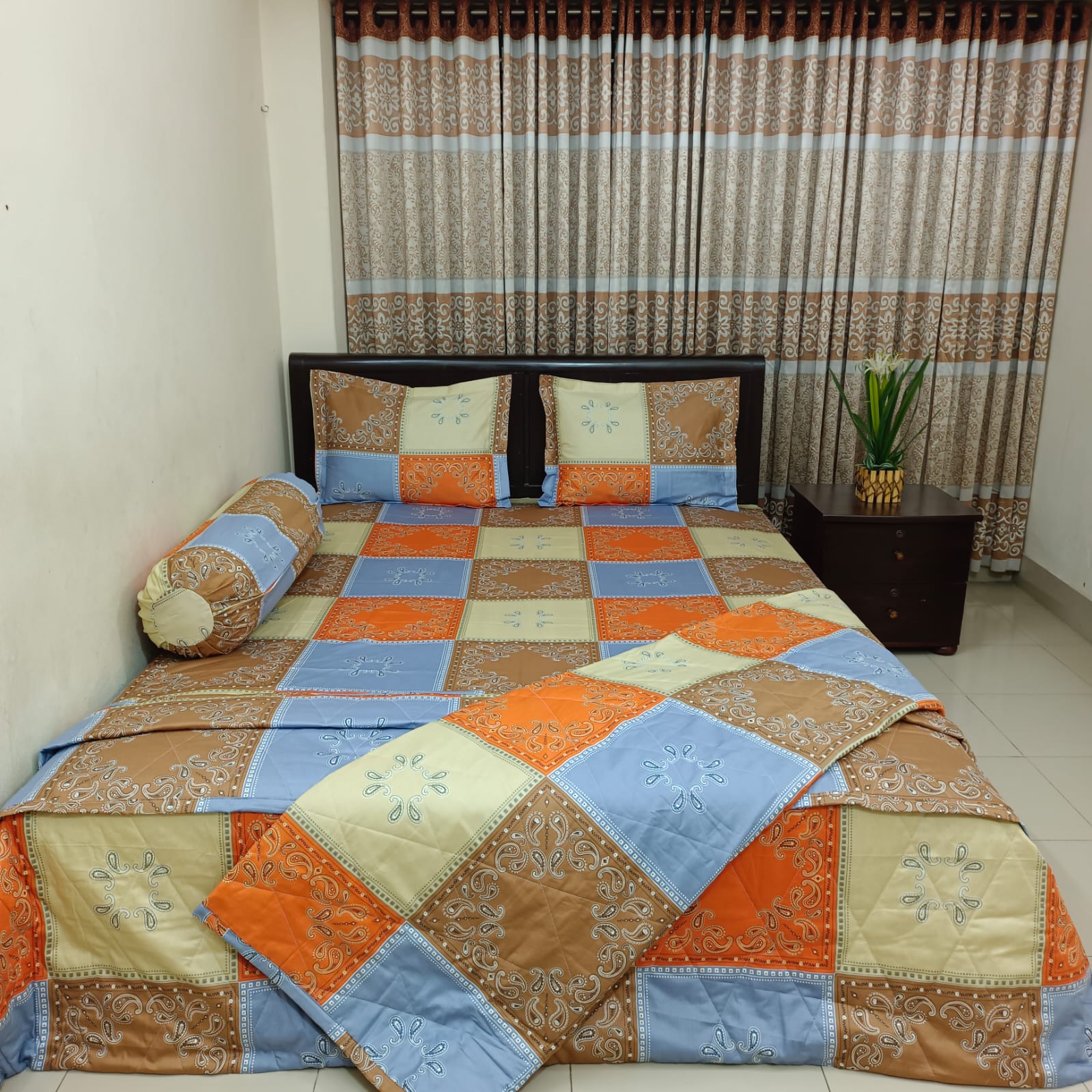 Ortha Premium 5 Pecs AC Quilt Set – King Size – Chocolate Box