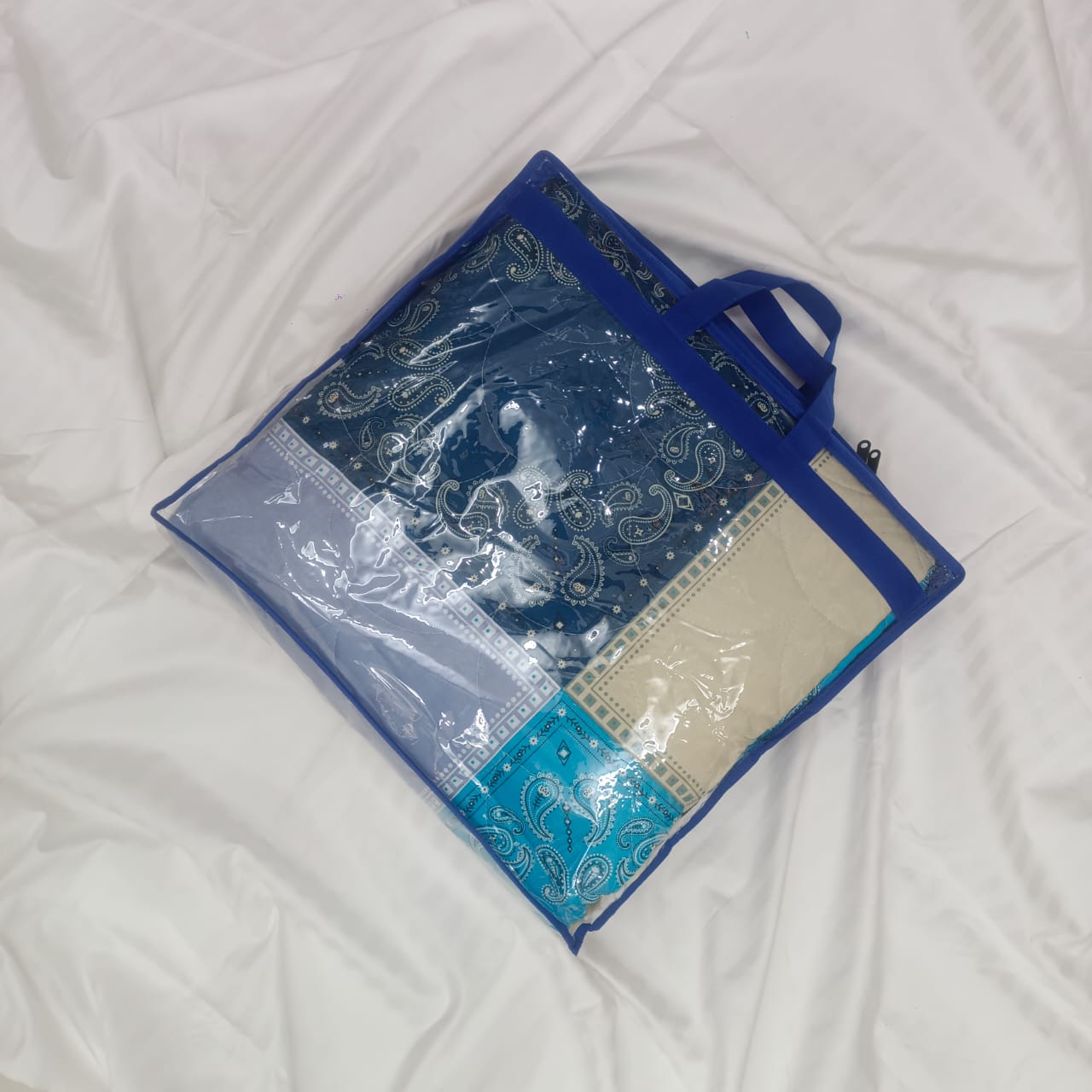 Ortha Premium AC Quilt – King Size (7/7.5 Feet) – Blue Box