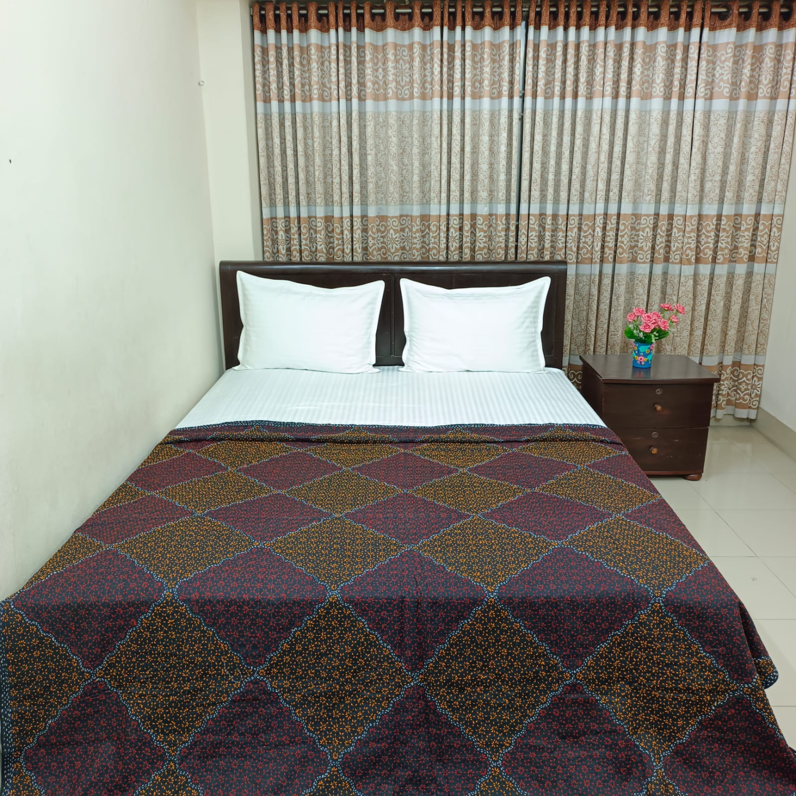 Ortha Nokshi Katha – King Size (78/90 Inch) – Black