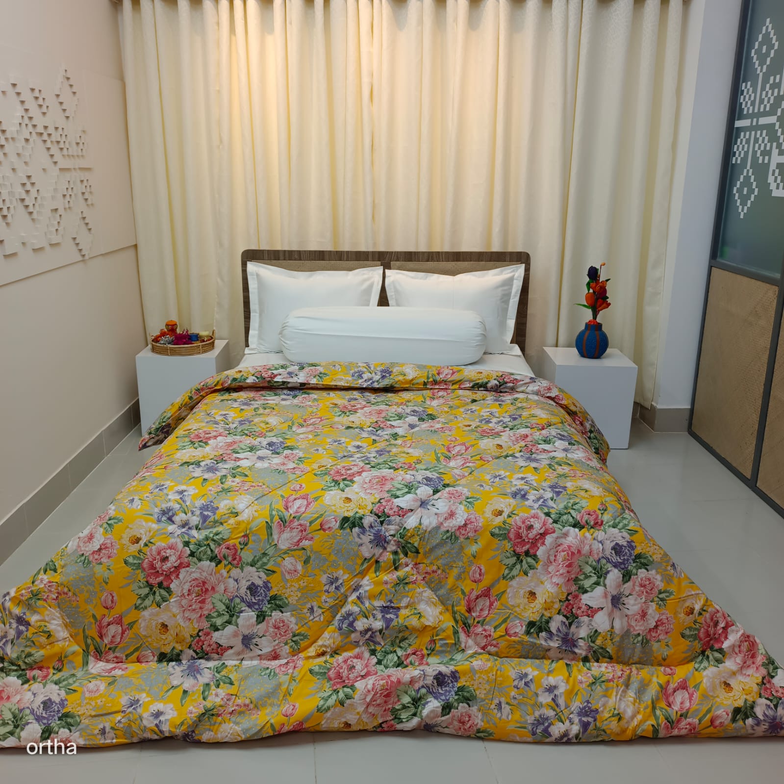 Premium Quality King Size Ortha Exclusive Comforter (85 X 90 Inch) – Happy Forest Mustered